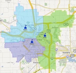 high school boundary map 