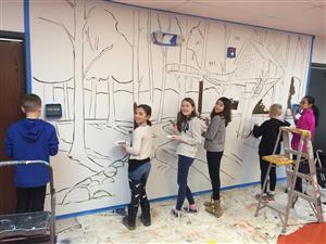 Fifth Grade mural 