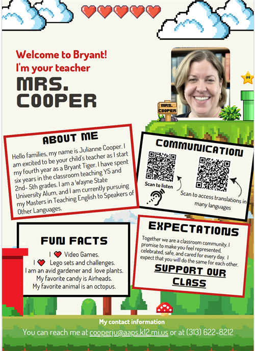 Click the Icon or Scan the code to hear the letter read aloud