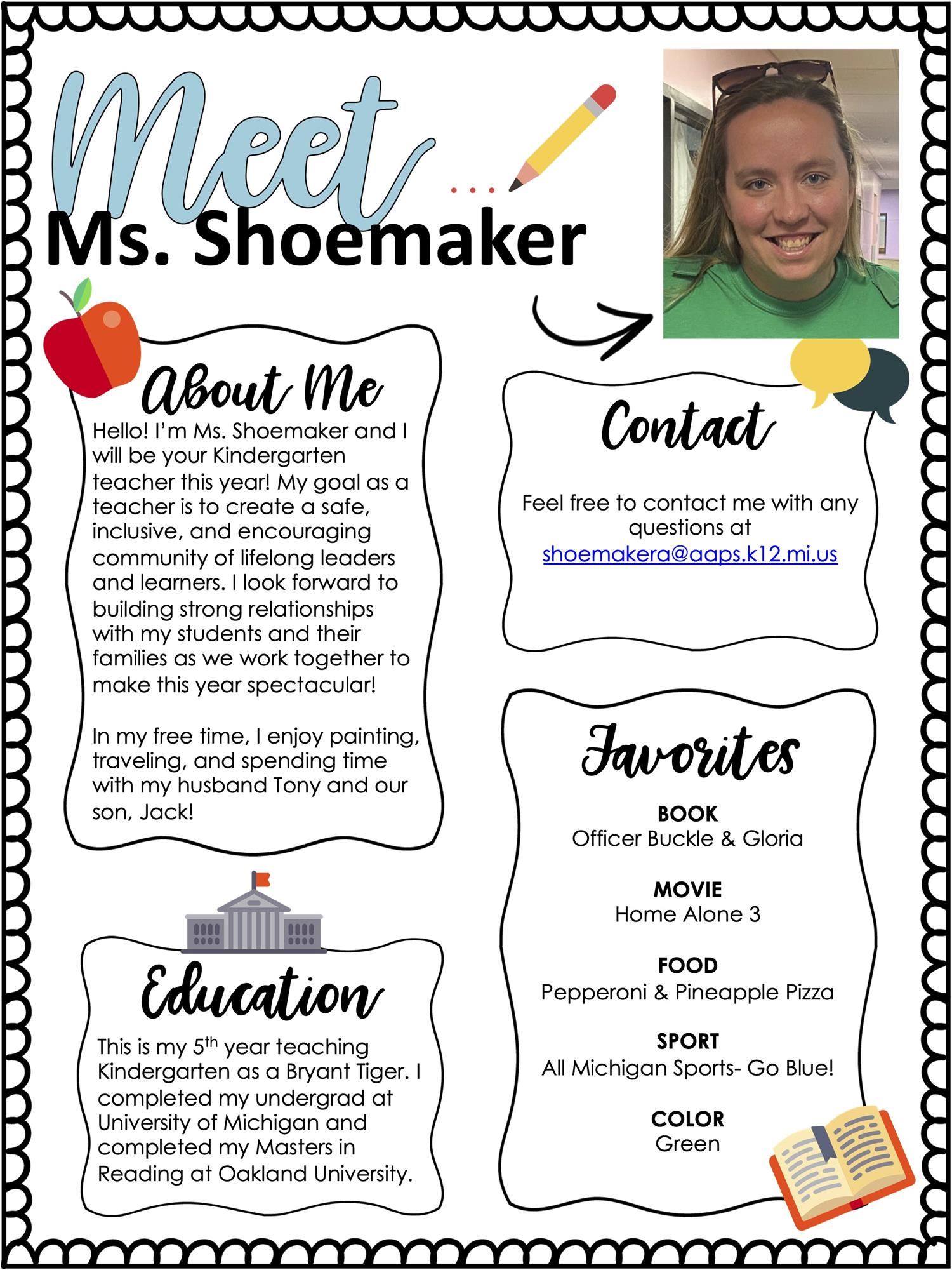 Meet Ms. Shoemaker