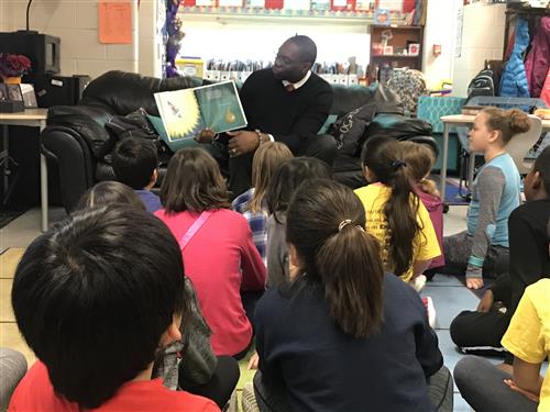 Lt. Governor Reading to our class 