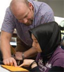 Student and counselor